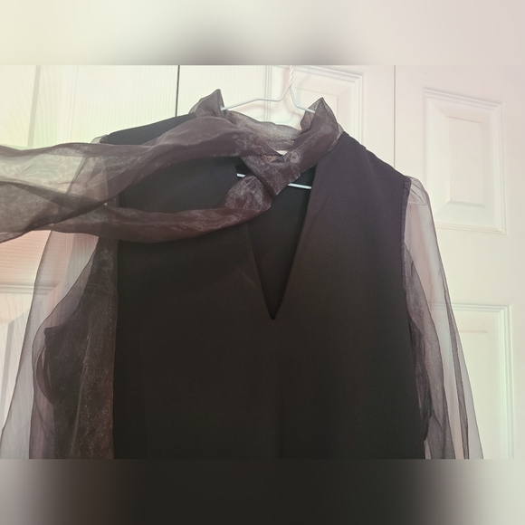 NWOT Zara Black Ruffle Dress 🌹🌴 - Picture 7 of 12